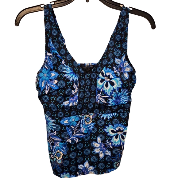 Swim Solutions Other - 1Swim Solutions blue Tankini Top size 8